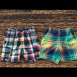 LAST CHANCE Set of 2 plaid Gymboree shorts